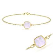 Rose Quartz Square Shape Bracelet BRS-234-GP